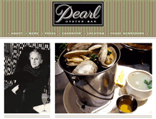 Tablet Screenshot of pearloysterbar.com